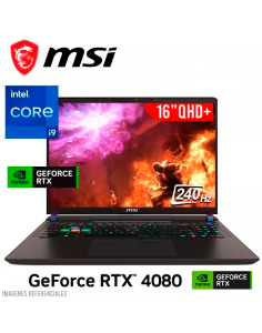 LAPTOP GAMER MSI VECTOR 16 HX A14VHG-278US I9-14900HX 32GB 1TB SSD GEFORCE RTX 4080 12GB 16 QHD 240HZ WINDOWS 11