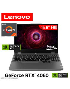 LAPTOP LENOVO GAMER LOQ 15AHP9 RYZEN 7 8845HS 16GB 1TB SSD GEFORCE RTX 4060 8GB 15.6 FHD 144HZ WINDOWS 11 (83DX00AVUS)