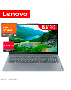 LAPTOP LENOVO IDEAPAD SLIM 3 15AMN8 RYZEN 5 -7520U 16GB DDR5 512GB SSD 15.6" FHD FREEDOS ( 82XQ00N6LM )