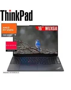 LAPTOP LENOVO THINKPAD E16 GEN 2 RYZEN 7 7735HS 16GB DDR5 512GB SSD 16 WUXGA WINDOWS 11 PRO ( 21M6000ALM )