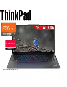 LAPTOP LENOVO THINKPAD E16 GEN 2 RYZEN 7 7735HS 16GB DDR5 512GB SSD 16 WUXGA WINDOWS 11 PRO ( 21M6000ALM )