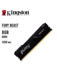 MEMORIA RAM KINGSTON 8GB/3200MHZ DDR4 FURY BEAST ( KF432C16BB/8 ) NEGRO