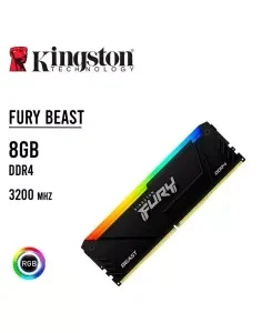 MEMORIA RAM KINGSTON 8GB/3200MHZ FURY BEAST DDR4 ( KF432C16BB2A/8 ) LED-RGB