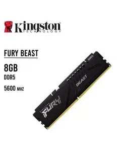 MEMORIA RAM KINGSTON 8GB/5600MHZ DDR5 FURY BEAST ( KF556C40BB-8 ) NEGRO