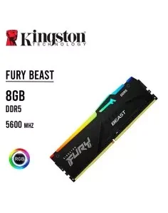 MEMORIA RAM KINGSTON 8GB/5600MHZ DDR5 FURY BEAST ( KF556C40BBA-8 ) NEGRO | LED-RGB