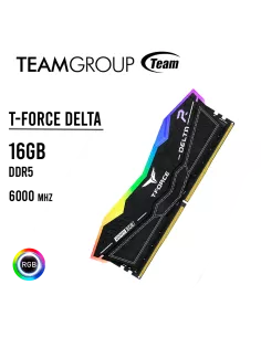 MEMORIA RAM TEAMGROUP 16GB/6000MHZ DDR5 DELTA RGB ( FF3D516G6000HC37A01 ) LED-RGB|NEGRO