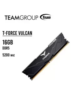 MEMORIA RAM TEAMGROUP T-FORCE VULCAN 16GB DDR5 5200MHZ (FLBD516G5200HC40C01)
