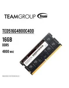MEMORIA SODIMM TEAMGROUP 16GB/4800MHZ DDR5 ELITE ( TED516G4800C40D-S01 )