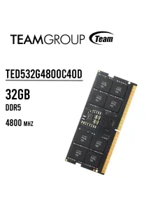 MEMORIA SODIMM TEAMGROUP 32GB/4800MHZ DDR5 ELITE ( TED532G4800C40D-S01 )