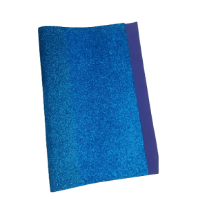 Microporoso 1.5mm glitter turquesa 50cm x 70cm x 1 unidad