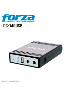 MINI UPS PORTATIL FORZA ( DC-140USB ) 14W | 5V USB | 9V - 12VCC | CONECTORES Y CABLES INTERCAMBIABLES