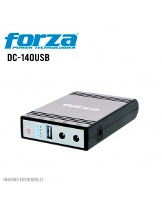 MINI UPS PORTATIL FORZA ( DC-140USB ) 14W | 5V USB | 9V - 12VCC | CONECTORES Y CABLES INTERCAMBIABLES