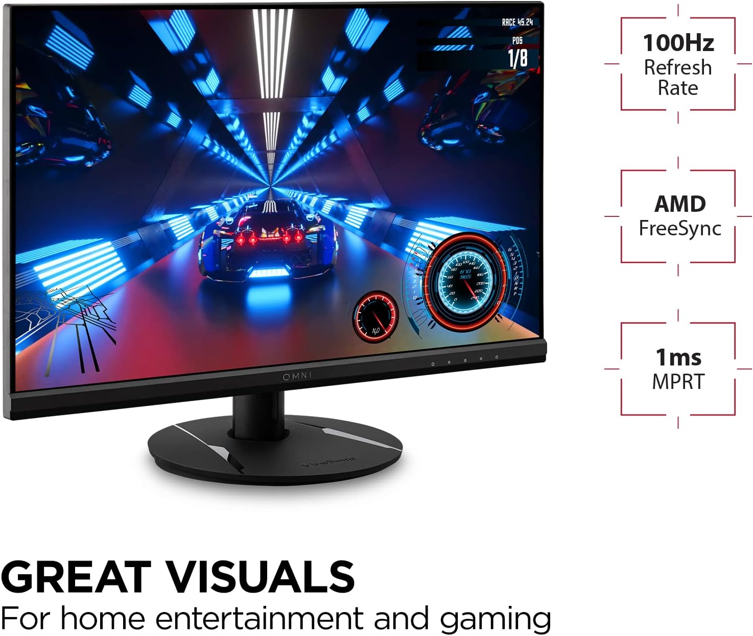 Monitor Gamer Viewsonic VX2416 24 IPS FHD 100Hz 1ms FreeSync | Dataplus