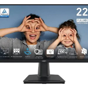 Monitor MSI PRO MP225 21.5″ IPS Full HD 100Hz 1ms HDMI Color Negro | Dataplus