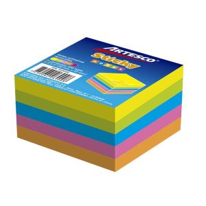 Notas adhesiva 2x2 mini cubo neón 250 hojas Artesco