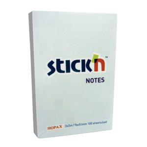Notas adhesiva 3x2 100 hojas azul stick in