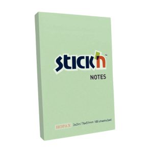 Notas adhesiva 3x2 100 hojas verde stick in