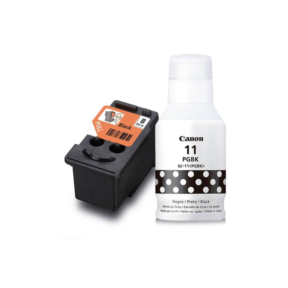 Pack Cabezal Canon BH-10 Negro + tinta GI-11BK Original | Dataplus