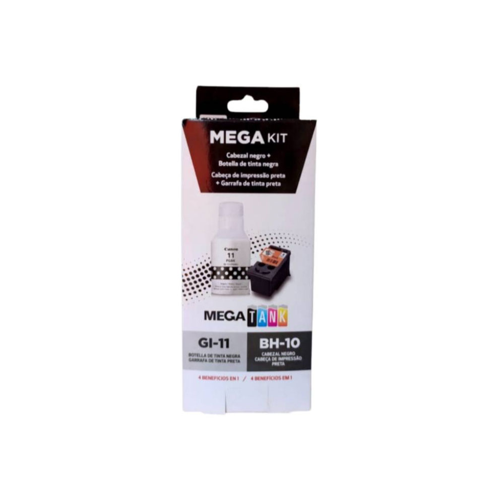 Pack Cabezal Canon BH-10 Negro + tinta GI-11BK Original | Dataplus