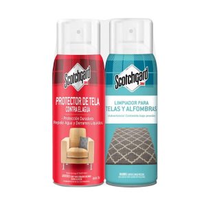 Pack limpiador y protector de alfombras y telas scotchgard