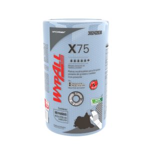 Paños de limpieza (x 75) 60 paños azules Wypall