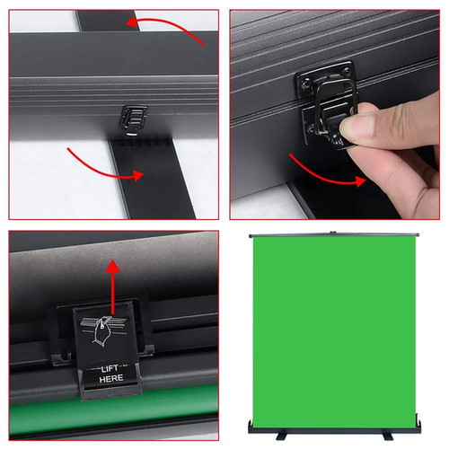 Pantalla Chroma Verde 100" 4:3 2.08x2.00m EVISION - Plegable con Case