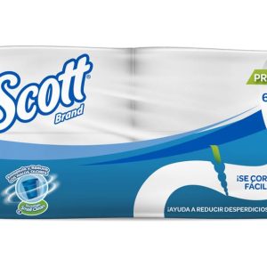 Papel higiénico blanco doble hoja 250 mt x 4 rollos Scott Brand