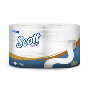 Papel higiénico económico jumbo blanco 550 mt x 6 rollos Scott