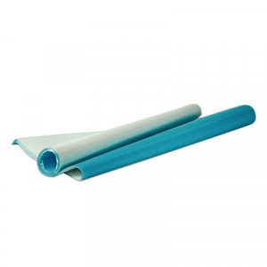 Papel lustre color celeste rollo x 3 unidades