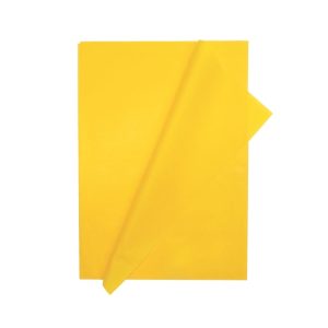Papel seda color amarillo x 3 unidades