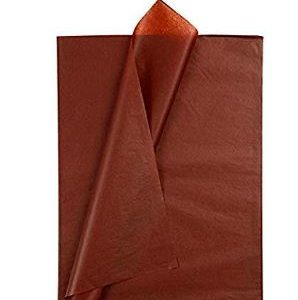 Papel seda color marrón x 24 unidades