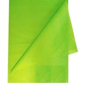 Papel seda color verde limón x 24 unidades