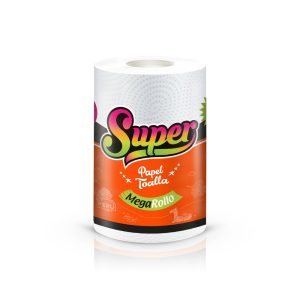 Papel toalla blanco doble hoja 19 mt x 1 rollo Super Megarollo