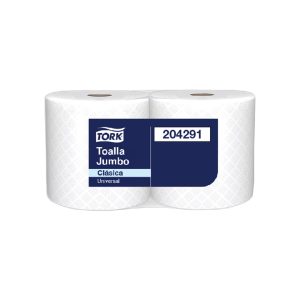 Papel toalla x 200 1 hoja x 2 rollos Tork