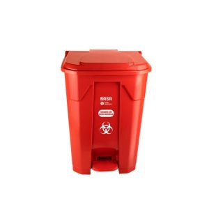 Papelera automática con pedal con logo rojo 10.4lt basa
