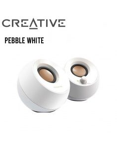 PARLANTE CREATIVE PEBBLE WHITE 4.4W 2.0 USB 3.5MM (06MF168000010)