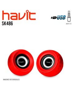 PARLANTE HAVIT ( HV-SK486 ) USB - 3W - RED