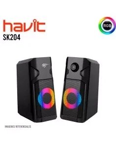 PARLANTE HAVIT SK204 USB-3.5MM | LED-RGB |3W