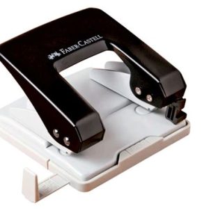 Perforador metálico 40 hojas color negro Faber Castell