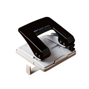Perforador metálico u-20 color negro 20 hojas Faber Castell