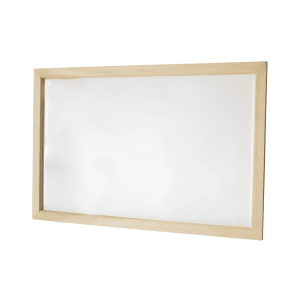 Pizarra blanca 45cm x 60cm marco de madera Dimerc