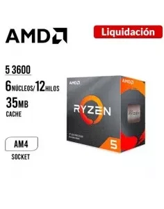 PROCESADOR AMD RYZEN 5 3600 3.6GHZ - 32MB ( 100-100000031BOX ) AM4
