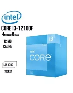 PROCESADOR INTEL CORE I3-12100F 3.3GHZ - 12MB ( BX8071512100F ) LGA 1700