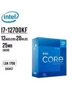 PROCESADOR INTEL CORE I7-12700KF 3.60GHZ - 25MB ( BX8071512700KF ) LGA 1700