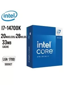 PROCESADOR INTEL CORE I7 14700K 3.4 GHZ 33MB LGA 1700 (BX8071514700K)