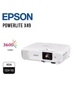 PROYECTOR EPSON POWERLITE X49 XGA 1024X768 3600LUMENES (V11H982020)PARLANTE MONOAURAL