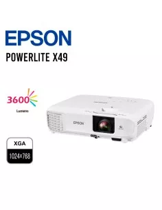 PROYECTOR EPSON POWERLITE X49 XGA 1024X768 3600LUMENES (V11H982020)PARLANTE MONOAURAL
