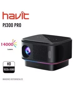 PROYECTOR HAVIT (PJ300 PRO) NEGRO|1920X1080|14000 LUMENES|SOPORTA 4K