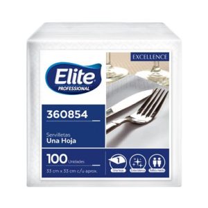 Servilleta profesional extra bca 33x33cm 100un