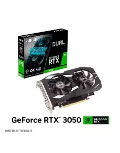 TARJETA DE VIDEO ASUS DUAL RTX 3050 6GB OC GDDR6(DUAL-RTX3050-O6G) 96 BIT